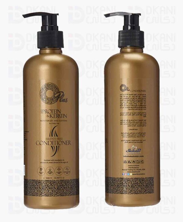 ⁦بلسم للشعر من او بلاس المعالج بالبروتين والكيراتين 1000 مل⁩ - الصورة ⁦1⁩